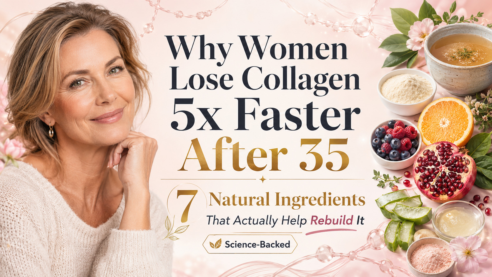 Why Women Lose Collagen After 35 — 7 Ingredients That Fix It